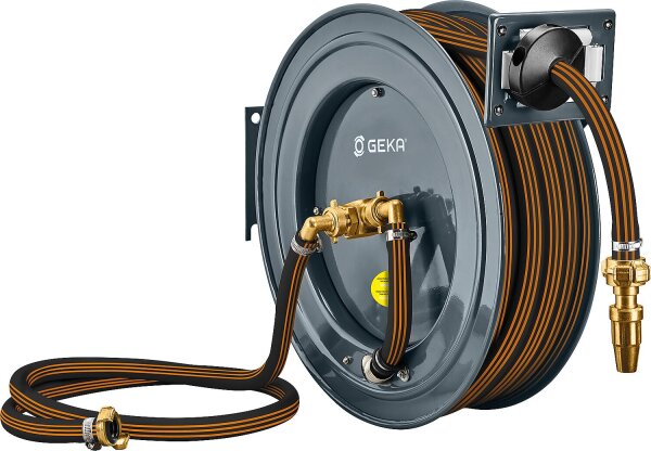 Schlauchaufroller Geka plus PA20GSK mit Gummischlauch DN20 (3/4") 15m