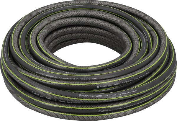 GEKA plus Wasserschlauch WS400, DN20 (3/4"), 19mm, 50m, PVC 5-lagig, grau