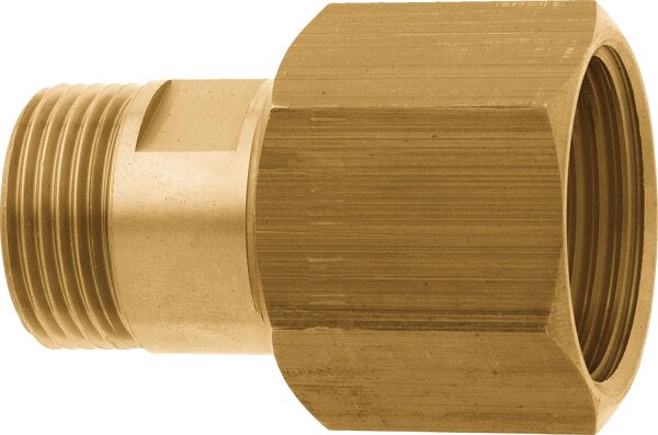 GEKA plus Schlauchverschraubung "2000" IG G1" x AG G3/4", MS, drehbar
