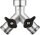 GEKA plus Zweiwegeventil IG G3/4", 2x AG G3/4", MS