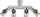 GEKA plus Vierwegeventil IG G3/4", 4x AG G3/4", MS