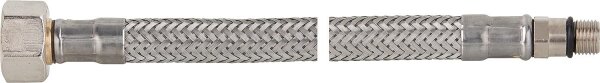 Verbindungsschlauch flexibel 1/2" Ü-Wurfmutter x M 10, KTW-A 500 mm, kurzer Gewindenippel