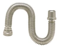 Edelstahlwellschlauch 1/2" ausziehbar von 110 - 210 mm 1/2" AG x 1/2" ÜWM