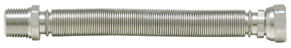 Edelstahlwellschlauch 3/4" ausziehbar von 1000 - 2000 mm 3/4" AG x 3/4" ÜWM