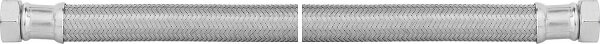 Panzerschläuche KTW-A mit Edelstahlumflechtung L=1000mm 1/2" IGÜxIGÜ
