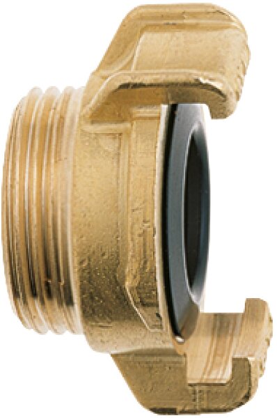 Geka plus-Gewindestück AG 1/2", Messing