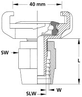 Geka XKplus-Schlauchstück für Trinkwasser,...