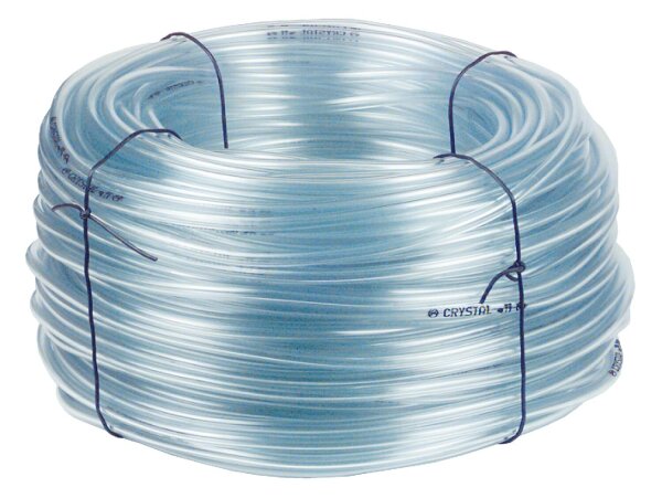 PVC-Industrieschlauch 6mm i. 1 Rolle á 100 m  1,5 mm Stärke 1/4"