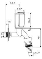 Schell Auslaufventil Secur abschließbar, mit RV u....