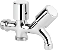 Kombi Waschmaschinen Auslaufventil, Doppelt 1/2"AG x...