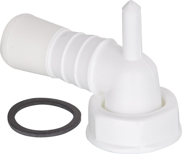 Geräteanschlusstülle 90° mit Kondensatanschluss