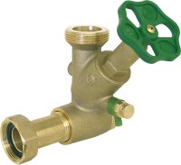 Abzweig-T-Ventil 2" DVGW geprüft Abgang 23/4"