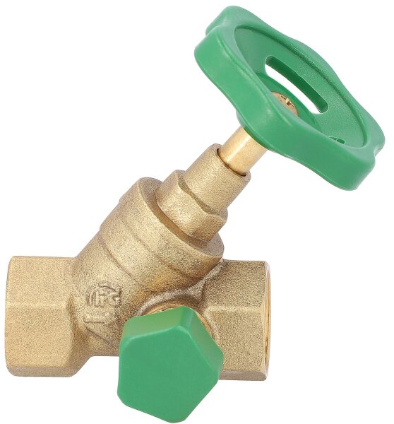 Schrägsitzventil DN 15 1/2"  mit Entleerung