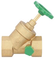 Schrägsitzventil DN 32 11/4"  mit Entleerung