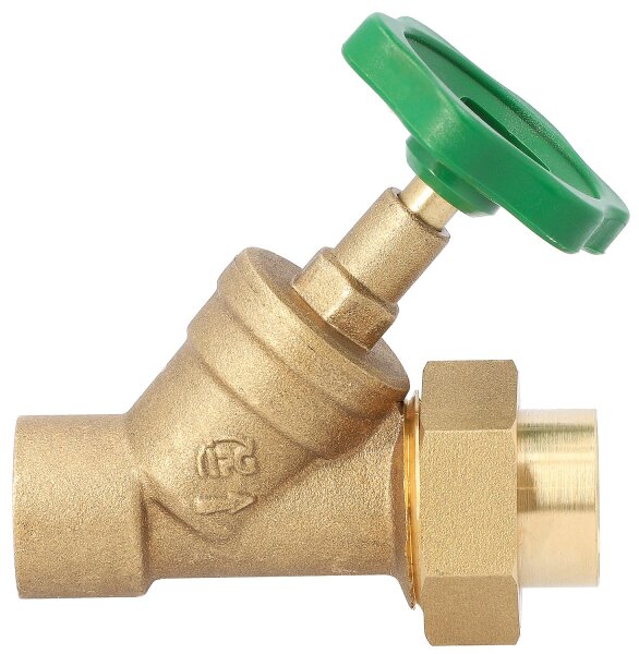 Schrägsitzventil mit Lötanschluß 22mm