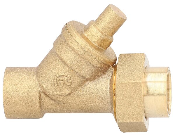 Schrägsitz-Rückschlagventil mit Lötanschluß 22mm