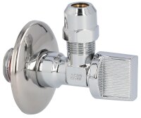 Kugel-Eckventil Messing verchromt, selbstdichtend,...