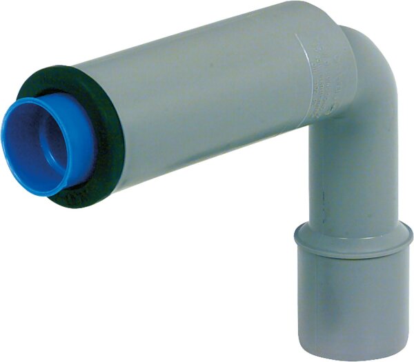 Universal-Siphonwinkel mit H-Nippel u.Schutzkappe f. Anschlussr. 50/40