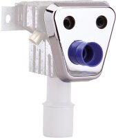 3-Loch Abdeckrosette für 32er Siphonrohr verchromt