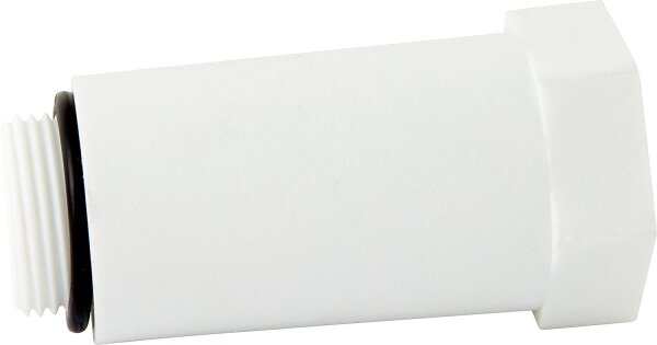 Baustopfen 3/4" mit Kunststoffgewinde weiß