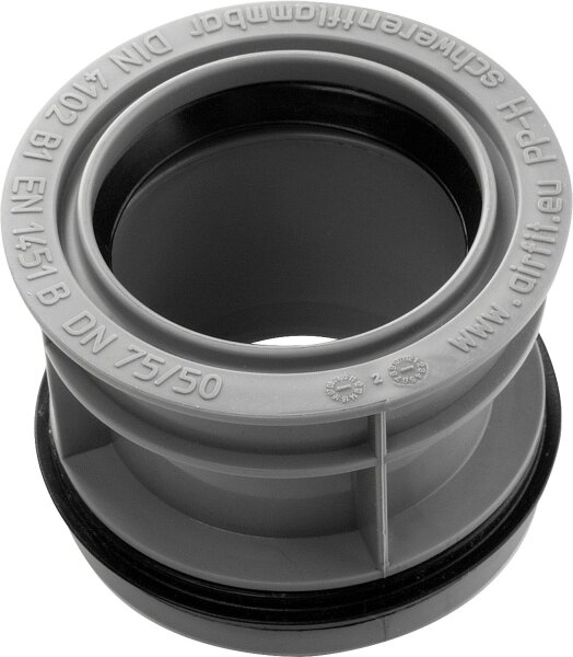 Abwasserinnenreduzierstück DN 75 x 50