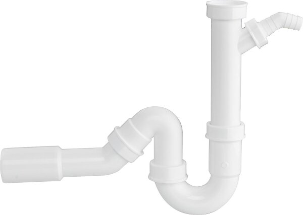 Kunststoffsiphon Universal 11/2" DN 40/50 mit Schlauchverschraubung