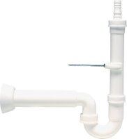 Waschmaschinen-Siphon 11/2" DN 50 mit Wandbefestigung