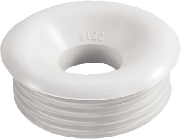 Gummi-Spülrohrverbinder hell für Druckspülrohr Ø 28/32 mm ab ca. 1978 ohne Rosette