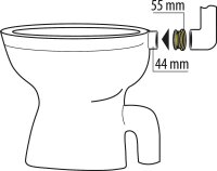 Gummi-Spülrohrverbinder Zu Euro-WC ab Bj.1978...