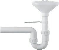 Trichtersiphon DN50 inkl Wandbefestigung, Kunststoff...