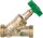 Freistromventil WS DN20(3/4") nichtst.Spindel mit Entl.DN25 (1")AG,flachd.
