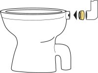 Gummi-Spülrohrverbinder Für Porzellanmuffe 48...