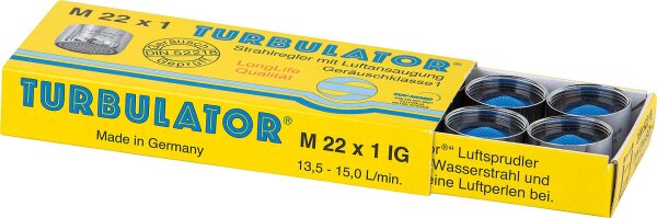 Strahlregler mit Luftansaugung M 22 x 1 IG 10 Stück mit Prüfzeichen