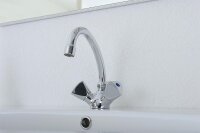 Zweigriff Waschtischmischer Etou Ausladung 134 mm versenkbare Kette chrom