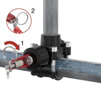 Rohrverbindung Flamco T-Plus für Stahl-Gewinderohr 1/2"x1/2"x1/2"