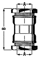 Messing Muffe Typ 863 25mm