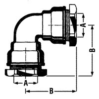 Messing Winkelverschraubung Typ 866 25mm