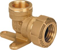 Messing Wandscheibe mit IG Typ 869 1/2"x25mm