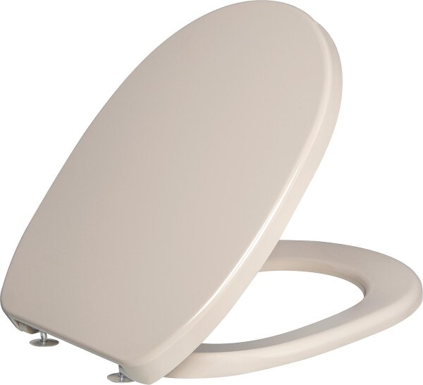 WC-Sitz Twist mit Edelstahlscharnier bahama-beige aus Duroplast