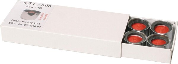 Spar-Strahlregler ohne Prüfzeichen IG M22X1 mit Gummidichtung 4,5 l/min  ""VPE 10 Stk.""