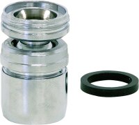 Kugelgelenk mit Luftsprudler AG M24X1 auf AG M22X1