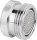 Reduzierstück mit Luftsprudler und AG 3/4" zusätzlich IG M22X1 auf 3/4" AG,Messing verchromt