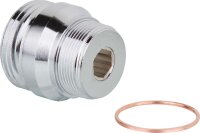 Reduzierstück Messing verchromt M 22X1 auf 3/4"...