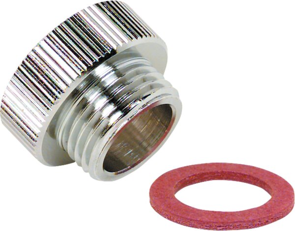 Reduzierstück Messing verchromt IG 3/4" auf AG 1/2"