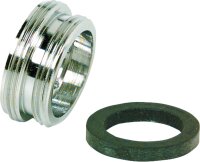 Reduzierstück Messing verchromt AG M22X1 auf AG M24X1