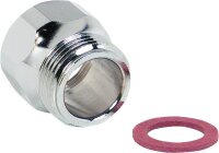 Reduzierstück Messing verchromt IG 3/4" auf AG...