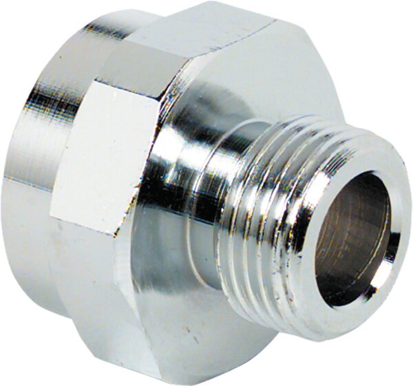 Reduzierstück Messing verchromt IG 1/2" x 3/8" AG