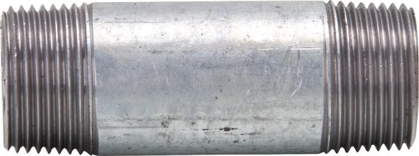 Rohrdoppelnippel, verzinkt 1 1/4", 140mm AG/AG
