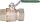 Trinkwasser-Kugelhahn R950W Dado, DN15 (1/2") IG Messing vernickelt / Hebelgriff