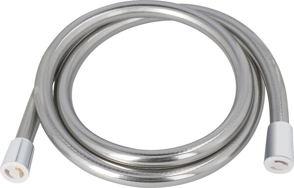 Brauseschlauch Silverline DN15-1600 mm silber-hochglänzend beidseitiger Drehwirbel
